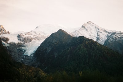 雪覆盖的山
